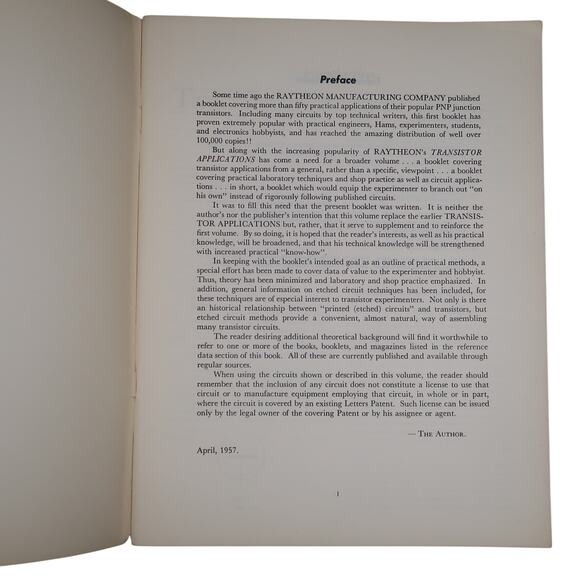 Raytheon Transistors Applications All New Circuits Vol II Booklet 1957 Vintage - Picture 4 of 10